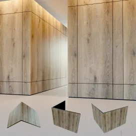 Wall panel made of wood
